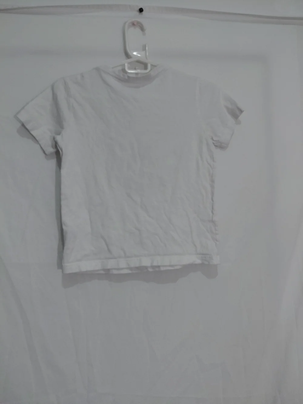 Converse White Tee with Blue All Star Emblem